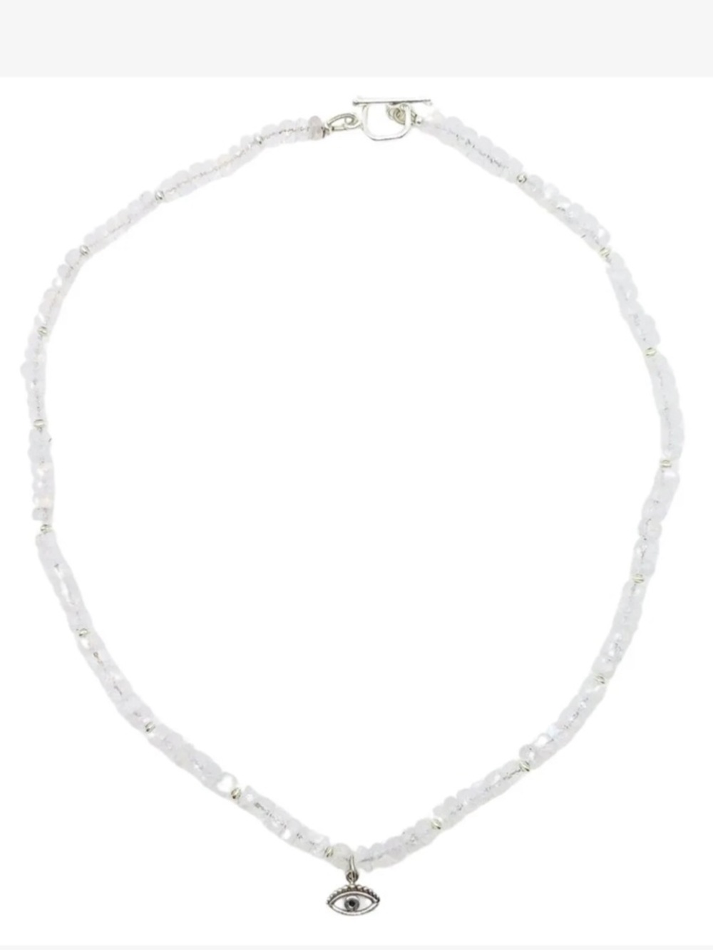 Rainbow Moonstone Evil Eye Choker - Women's Jewelry